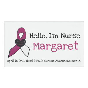 Personalised Hello, Im Nurse Name Tag