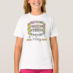Personalised Hello Kindergarten T-Shirt