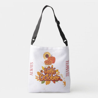 Personalised “Hello October” Pumpkin Harvest Tote