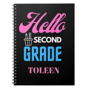 Personalised  Hello Second Grade                  Notebook