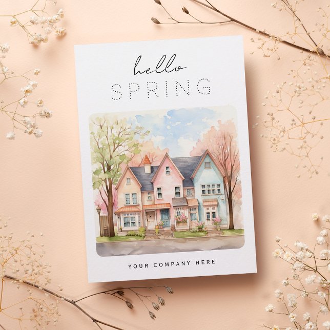 Personalised Hello Spring Real Estate Postcard (Creator Uploaded)