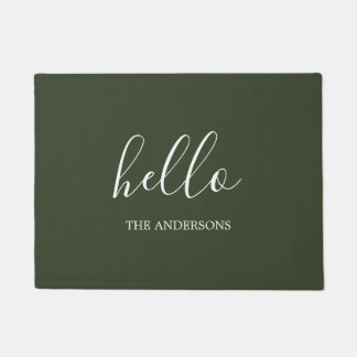 Personalised Hello with Name Door Mat