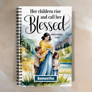 Personalised Her Children Rise Christian Journal