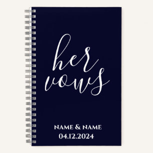 Personalised Her Vows Book