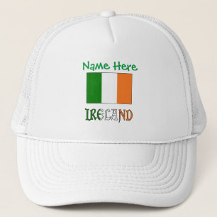 Personalised Heritage Ireland Flag  Trucker Hat