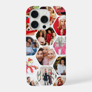 Personalised Hexagon Multi Photo Collage iPhone 15 Pro Case