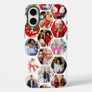 Personalised Hexagon Multi Photo Collage iPhone 16 Plus Case