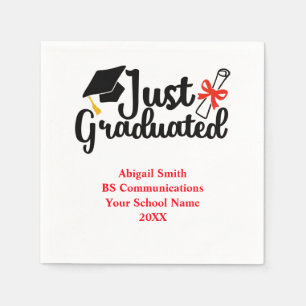 Personalised High School College Graduation Napkin