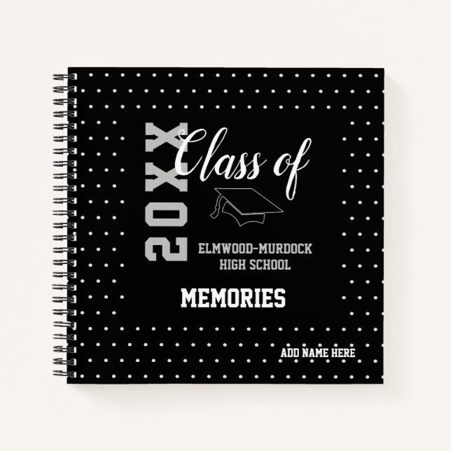 Personalised High School Graduation Guest Book (Front)