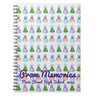 Personalised High School Prom Favour Dress Fashion Notebook