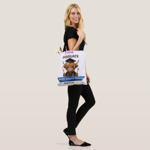 Personalised Highland Cow Dental Hygienist Graduat Tote Bag