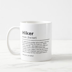 Personalised Hiker Definition Mug Custom Name Ad