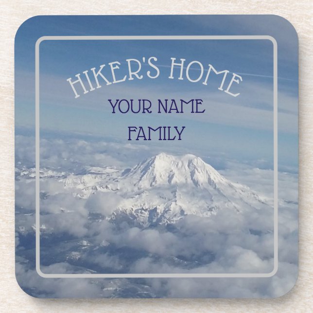Personalised Hiker's Home Coaster (Front)