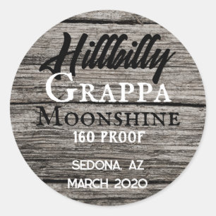 Personalised Hillbilly Moonshine Label