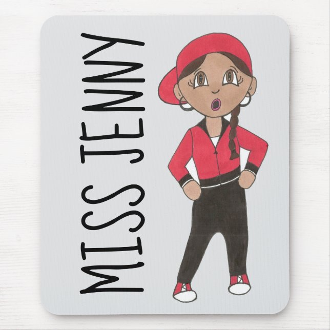 Personalised Hip Hop Jazz Dance Teacher Hip-hop Mouse Mat (Front)