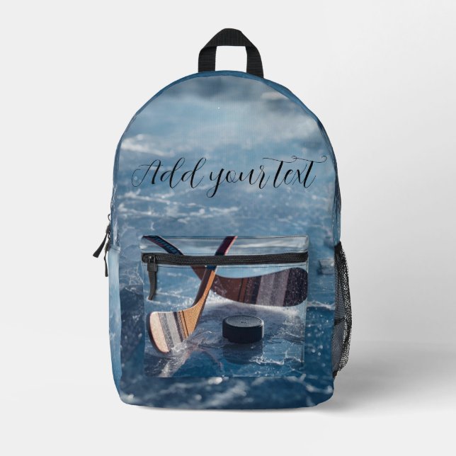 Personalised Hockey Backpack – Add Your text (Front)