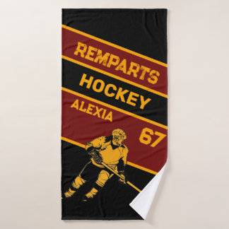 Personalised Hockey Bath Towel