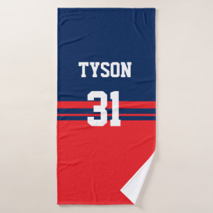 Personalised Hockey Bath Towel