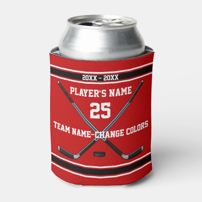 Personalised Hockey Gift Ideas for Players,  Coach Can Cooler (Can Front)