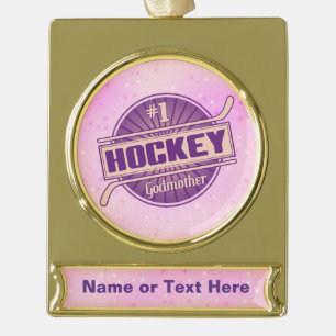 Personalised Hockey Godmother Christmas Ornament