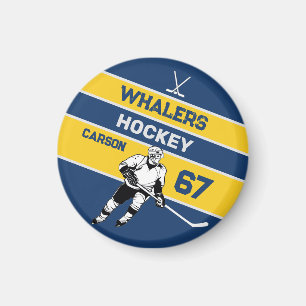 Personalised Hockey Magnet