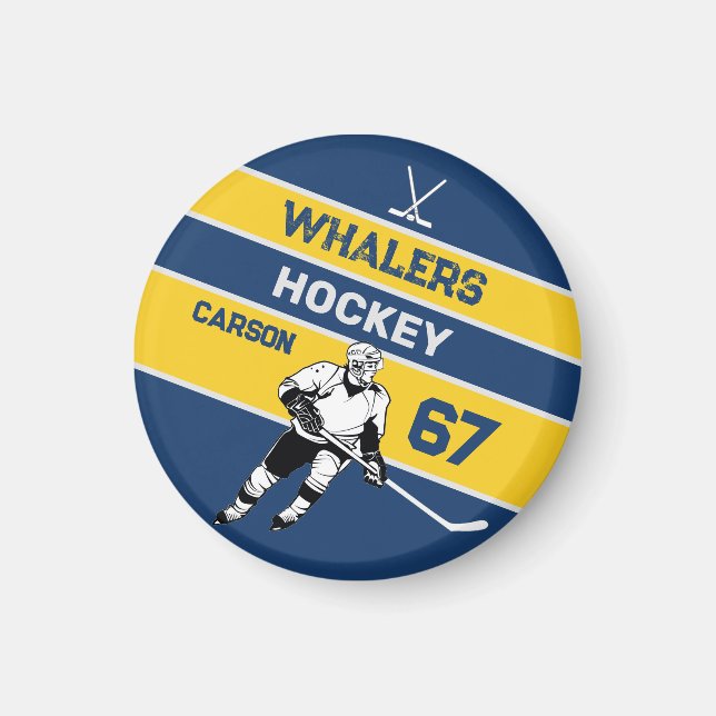 Personalised Hockey Magnet (Front)