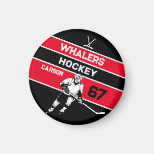 Personalised Hockey Magnet