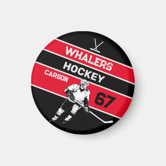 Personalised Hockey Magnet