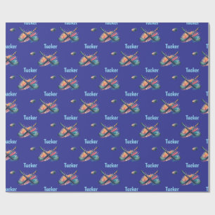 Personalised Hockey Name Wrapping Paper Roll