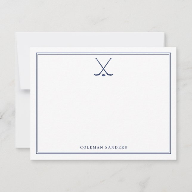 Personalised Hockey Note Card  (Front)