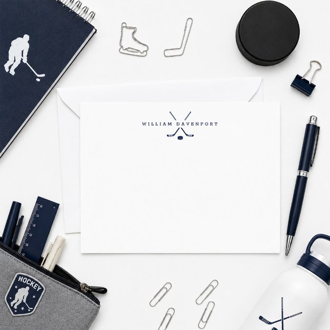 Personalised Hockey Note Card (Creator Uploaded)