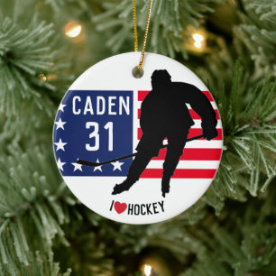 Personalised Hockey Ornament