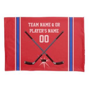 Personalised Hockey Pillow Case with Name, Number