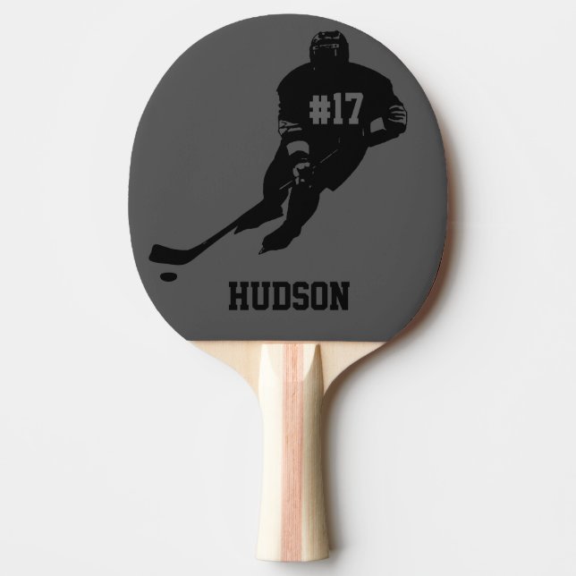 Personalised Hockey Ping Pong Paddle (Front)