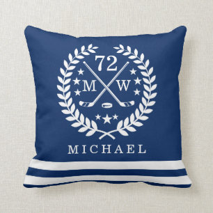 Personalised Hockey Player All-Star Navy Cushion