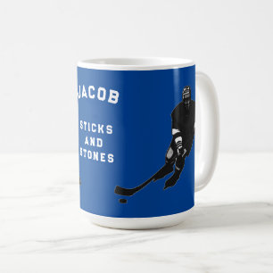 Personalised hockey player gift ideas coffee mug