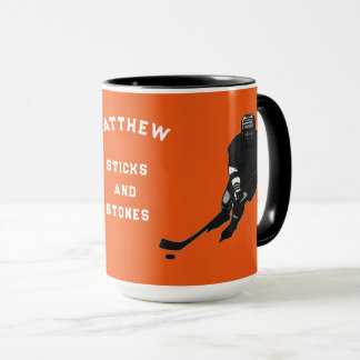 Personalised Hockey Player Gift Mug