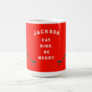 Personalised Hockey Player Gift Mug