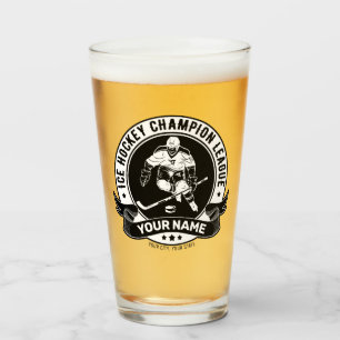Personalised Hockey Player Ice Rink Team Athlete  Glass