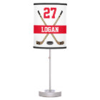 Personalised Hockey Player Name Number Red