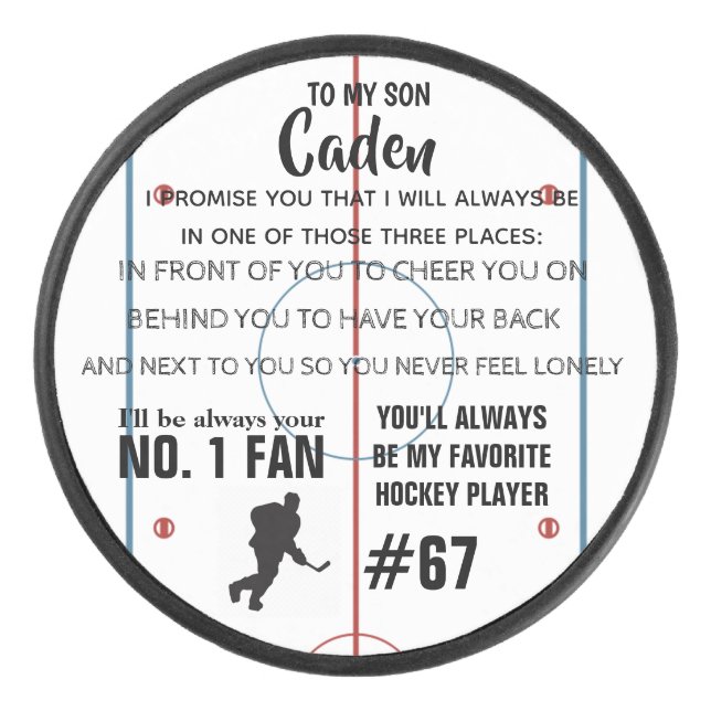 Personalised Hockey Puck (Front)