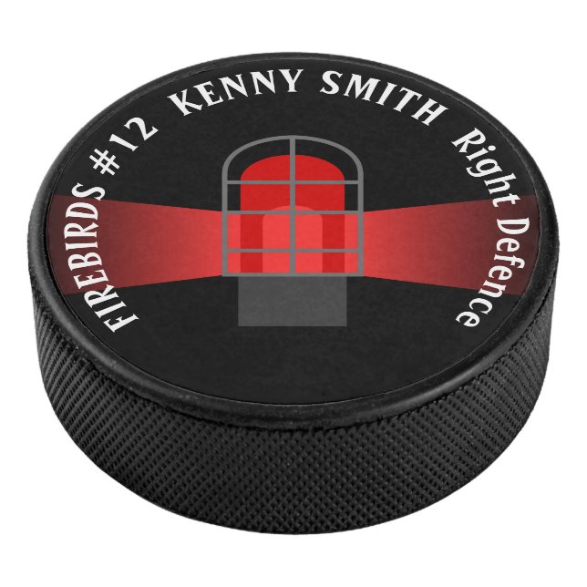 Personalised Hockey puck with YOUR NAME (3/4)