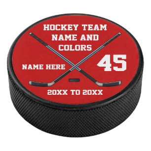 Personalised Hockey Pucks Your 4 Text, Your