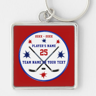 Personalised Hockey Team Gifts or Senior Hockey Key Ring