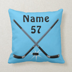 Personalised Hockey Throw Pillow in Any COLORS