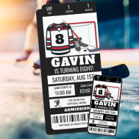 Personalised Hockey Ticket Birthday Party