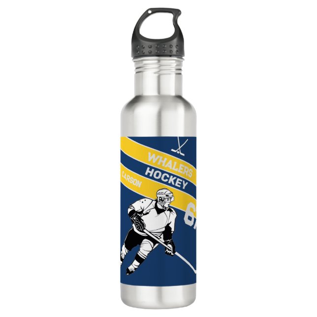 Personalised Hockey Water Bottle (Front)