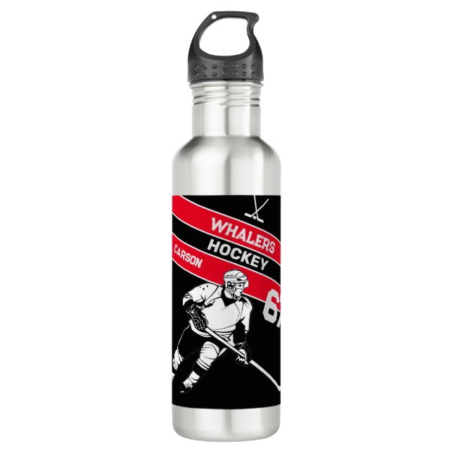 Personalised Hockey Water Bottle (Front)