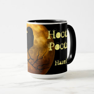 Personalised Hocus Pocus Raven Moon Halloween Mug