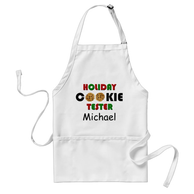 Personalised Hoilday Cookie Tester Apron (Front)